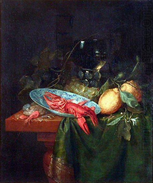 Pieter de Ring Stilleben mit Romer, Krebsen und Zitronen china oil painting image